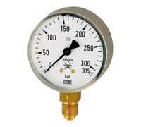 RIEGLER Riegler Manomètre neutre, G 1/4 radial bas, Mesure 0 - 400 bar, Ø 63 Quantité:1