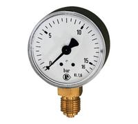 RIEGLER Riegler Manomètre standard, boîtier en tôle d'acier, G 1/4 bas, 0-250,0 bar, Ø 63 Quantité:1