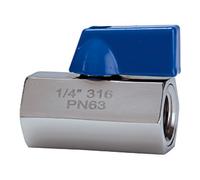 RIEGLER Riegler Mini-vanne à bille, acier inoxydable 1.4401, FI/FI, G 1/4, DN 8 Quantité:1