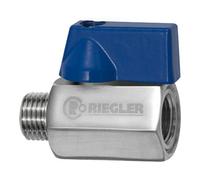 RIEGLER Riegler Mini-vanne à boule, acier inoxydable 1.4401, FI/ME, G 1/4, DN 8 Quantité:1