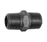 RIEGLER Riegler Nipple double filetage 280, R 3/8 a., R 3/8 a., fonte malléable noir Quantité:1