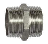 RIEGLER Riegler Nipple double filetage, hexagonal, R 3/8, SW 18, acier inoxydable 1.4408 Quantité:1