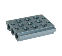 RIEGLER 106623-520.03-18 Plaque de base multiple pour vannes directionnelles 3 positions G1/8