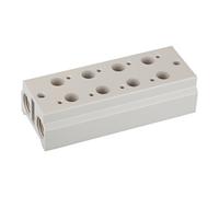 RIEGLER Riegler Plaque de base multiple pour vannes 3/2 voies, 4 positions, M5, G 1/8 Quantité:1