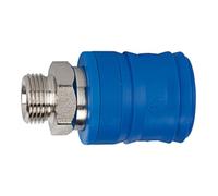 RIEGLER Riegler Raccord de sécurité NW 7,4, type KE, laiton nickelé, G 3/8 mâle Quantité:1