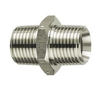 RIEGLER Riegler Raccord double filetage, R 1 1/2 ext., R 2 ext., Clé 60, acier inoxydable 1.4571 Quantité:1