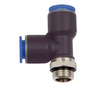 RIEGLER Riegler Raccord T emboîtable « Série Bleue », en L, rotatif, M5 ext., Ø6 mm Quantité:1