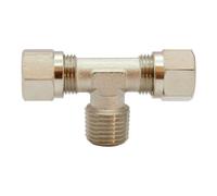 RIEGLER Riegler Raccord vissé T, R 1/4 a., Ø ext. tube 10 mm, MS nickelé Quantité:1