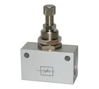 RIEGLER Riegler Régulateur de débit, forme bloc, aluminium anodisé, G 1/8, PN max. 10 bar Quantité:1