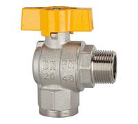 RIEGLER Riegler Robinet à boisseau sphérique angle, EN 331, MS chromé, FI/MI, R/Rp 1, DN 25 Quantité:1