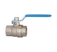 RIEGLER Riegler Robinet à boisseau sphérique standard, levier bleu, FI/FI, MS nickelé, G 3 Quantité:1