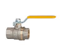 RIEGLER Riegler Robinet à tournant sphérique standard, levier jaune, MF/MF, MS vern., G 3/8 Quantité:1