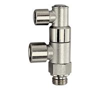RIEGLER Riegler Robinet d'arrêt actionné pneumatiquement, G 1/4, G 1/4 int., G 1/8 int. Quantité:1