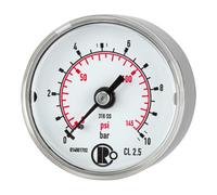 RIEGLER Riegler Standardmano, acier CrNi, G 1/4 arrière centré, 0 - 6,0 bar, Ø 40 Quantité:1