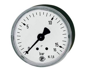 RIEGLER Riegler Standardmano, KS-G., G 1/4 arrière centré, 0 - 16,0 bar, Ø 50 Quantité:1