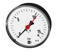 RIEGLER Riegler Standardmano., tôle d'acier, G 1/4 arrière central, 0-1,6 bar, Ø 100 Quantité:1