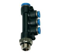 RIEGLER Riegler T-collecteur multiple »Série bleue«, pivotant, G 1/4 extérieur, Ø 4x8 Quantité:1