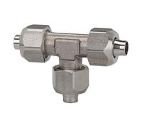 RIEGLER Riegler T-connecteur, pour tuyau 8/6 mm, SW1 14, SW2 10, ES 1.4404 Quantité:1