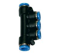 RIEGLER Riegler T-multiprises, connexion enfichable « Série bleue », Ø raccord 2x8/3x4 Quantité:1