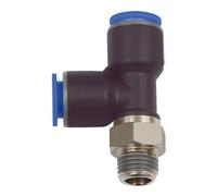 RIEGLER Riegler T-Serre-câble »Série Bleue«, forme L, pivotant, R 1/8 a., Ø8 mm Quantité:1