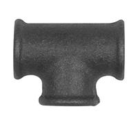 RIEGLER Riegler Té 130, 3 x Rp 1/4 int., fonte malléable noire Quantité:1