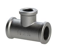 RIEGLER Riegler Té 130, FI/FI/FI, Rp 1/2, dérivation en T Rp 3/8, fonte malléable noire Quantité:1