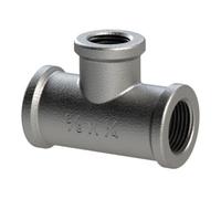 RIEGLER Riegler Té 130, FI/FI/FI, Rp 2, dérivation Rp 3/4, fonte malléable noire Quantité:1