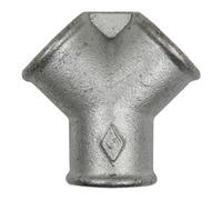 RIEGLER Riegler Té en Y 220, FI/FI/FI, Rp 1, fonte malléable noire galvanisée Quantité:1