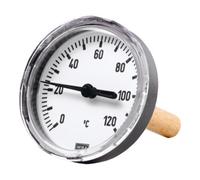 RIEGLER Riegler Thermomètre bimétallique, G 1/2 H, longueur de tige 60 mm Ø80, jusqu'à 120°C Quantité:1