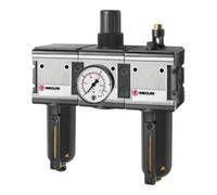 RIEGLER Riegler Unité de maintenance 3 pcs « multifix » avec réservoir métal, BG 4, G 3/4 Quantité:1