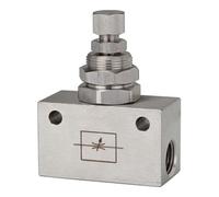 RIEGLER Riegler Valve de régulation, forme bloc, acier inox 1.4404, G 1/4, PN max. 10 bar Quantité:1
