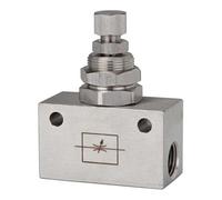 RIEGLER Riegler Valve d'étranglement, forme bloc, acier inox 1.4404, G 1/8, PN max. 10 bar Quantité:1