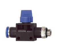 RIEGLER Riegler Vanne 3/2 voies « Série Bleue », raccord enfichable, G 1/4 ext. Ø 6 mm Quantité:1