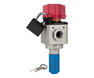 RIEGLER Riegler Vanne d'arrêt 3/2 voies »G-mini«, BG 200, G 1/8, PE 0 - 9 bar Quantité:1