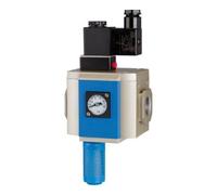 RIEGLER Riegler Vanne de démarrage 3/2 voies »G«, 24 V CC, BG 400, G 1/2, PE 2,5 - 9 bar Quantité:1