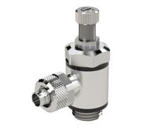 RIEGLER Riegler Vanne d'étranglement, étranglement double, raccord rapide M5, clé 6/4 Quantité:1
