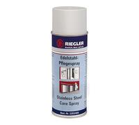 RIEGLER Spray d'entretien en acier inoxydable, nettoyage et protection des surfaces en acier inoxydable, Temp. -17 °C à 120 °C, antistatique, incolore, 400 ml.