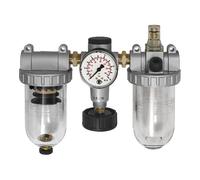 RIEGLER 101067-850 C Unité de maintenance 3 pièces standard avec réservoir PC, BG 3, G 1/2