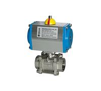 Riegler - Valve de boule en acier inoxydable, Cylindre à double effet.. Poids RP 1/2 dN 15