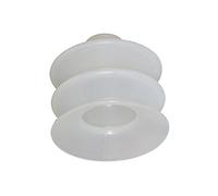 Riegler - Ventouse de soufflet environ 2,5 Pliegues a travers de M. 12 mm de matériel de silicium