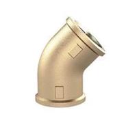 RIEGLER WST10MS45II Raccord coudé en laiton brut 45° intérieur/intérieur, filetage G 1", pression de fonctionnement 16 bar