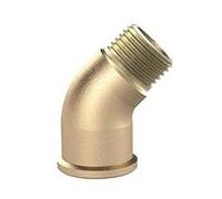 RIEGLER WST34MS45IA Raccord coudé en laiton brut 45° intérieur/extérieur Filetage G 3/4" Pression de service 16 bar