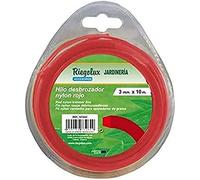 Riegolux 107663 Fil Débroussailleuse Nylon Carré Jaune 1.6 mm x 25 m