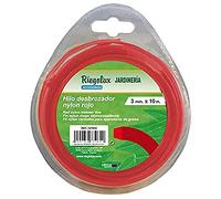 Riegolux 107673 Fil Débroussailleuse Nylon Carré Rouge 3.3 mm x 10 m