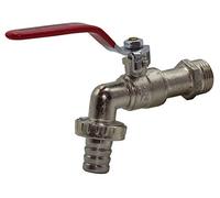 RIEGOLUX 205501 Robinet Sphère 1/2" avec Adaptateur Tuyau Collier