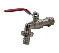 RIEGOLUX 205502 Robinet Sphère 3/4" avec Adaptateur Tuyau Collier