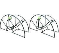 Riegolux 291082 Support de Tuyau métallique Tige, 430 mm (Lot de 2)