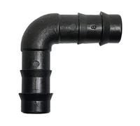 Riegopro Lot de 10 coudes goutte à goutte Noir 16 mm