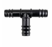 Riegopro Lot de 50 raccords goutte à goutte pour tuyaux de 16 mm - Liens, coudes et tés - Systèmes d'irrigation (noir, Te - 50 unités)