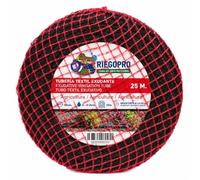 RIEGOPRO Ruban textile exsudant PORITEX pour irrigation goutte à goutte 16 mm. Arrosage par les pores de sa paroi. Spécial pour l'agriculture (25 mètres)
